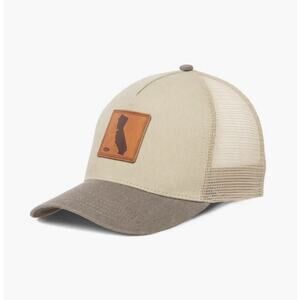 California State Baseball Cap Hat Trucker Style Beige HTF NOS w/ Tag